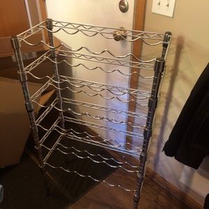 Metal Wine rack will hold 36 bottles